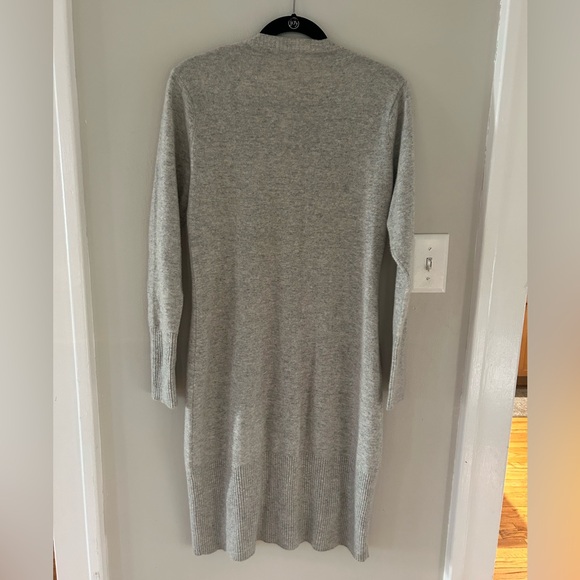 100% Cashmere Sweater Dress Grey XL - Picture 3 of 4